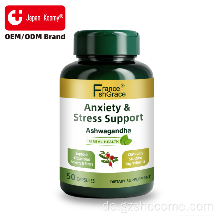 Shecome Kapseln zur Unterstützung bei Angst und Stress, Ashwagandha